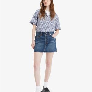 ICON Blue Denim Mini Skirt